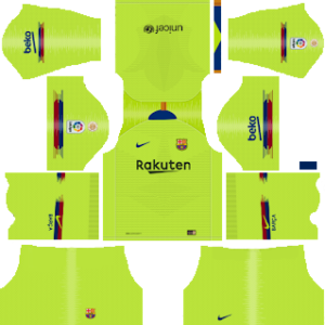 DLS Barcelona 512×512 Dream League Soccer Away Kits