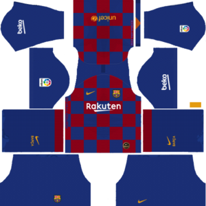 DLS FC Barcelona 512×512 Dream League Soccer Home Kits